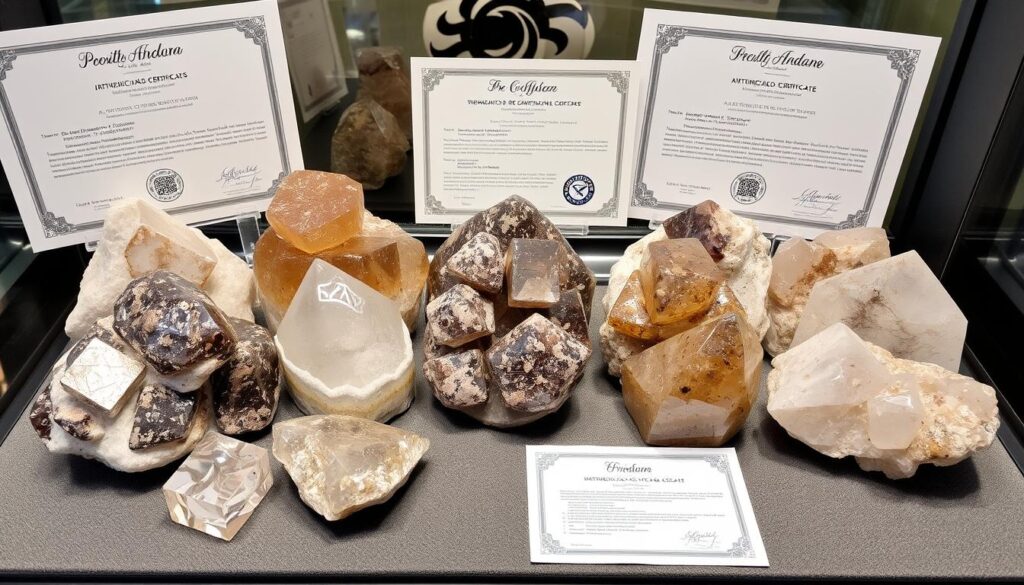 Collection of authentic Andara crystals with certification Collection of authentic Andara crystals with certification