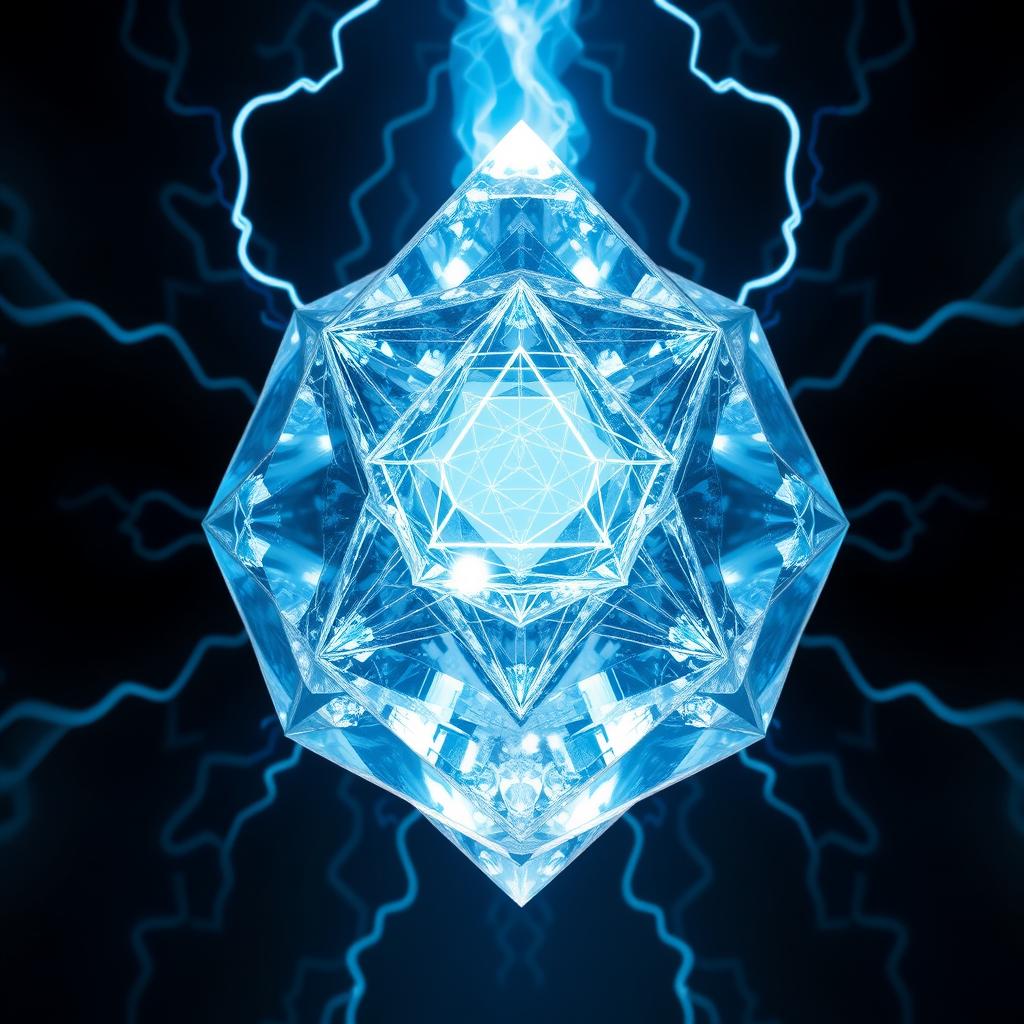 Geometric crystal structure representing Metatronic frequency Geometric crystal structure representing Metatronic frequency