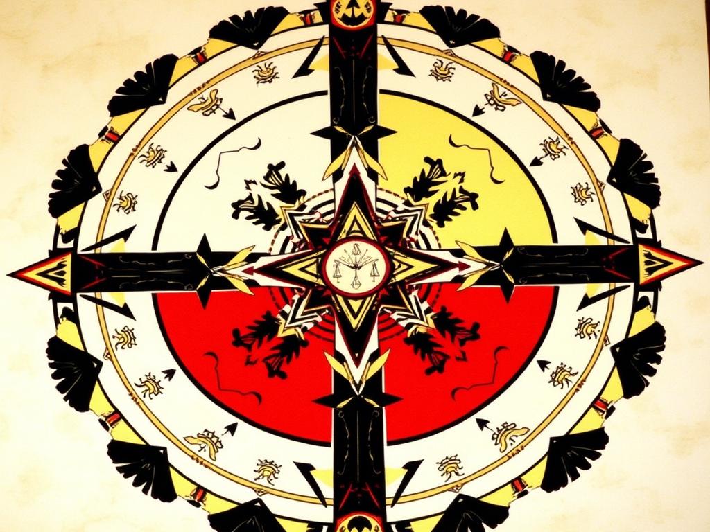 Jungian mandala representing the integration of warrior and shaman archetypes