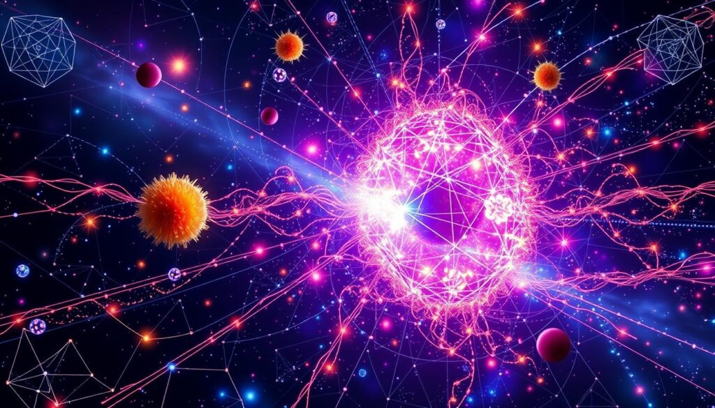 Quantum field visualization showing the interconnectedness of all things with Source Creator Quantum field visualization showing the interconnectedness of all things with Source Creator