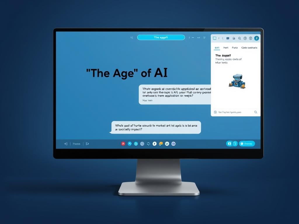 ChatGPT interface showing conversation about the Age of AI