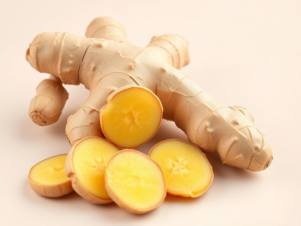 Fresh ginger root and sliced ginger showing natural antibiotic properties Fresh ginger root and sliced ginger showing natural antibiotic properties