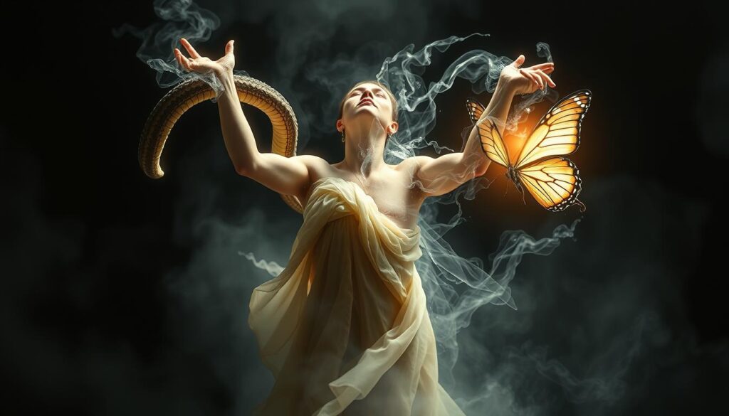 A symbolic representation of purification and releasing old patterns during spiritual ascension A symbolic representation of purification and releasing old patterns during spiritual ascension