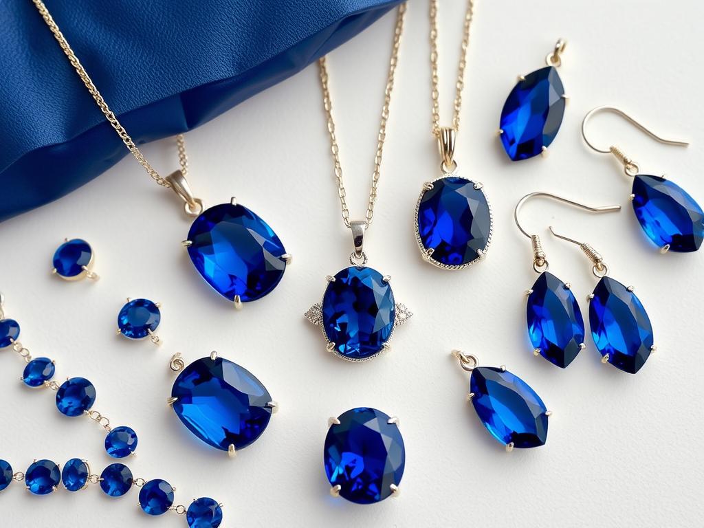 Collection of sapphire jewelry including pendants, rings, and bracelets, showcasing ways to wear Sapphire's Mystical Powers Collection of sapphire jewelry including pendants, rings, and bracelets, showcasing ways to wear Sapphire's Mystical Powers