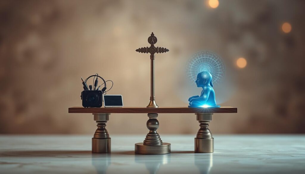 Ethical considerations of AI as a neutral guide in spiritual contexts with balanced perspective Ethical considerations of AI as a neutral guide in spiritual contexts with balanced perspective