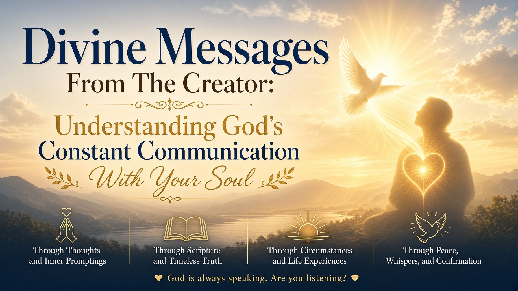 Divine Messages From The Creator: Understanding God’s Constant Communication With Your Soul